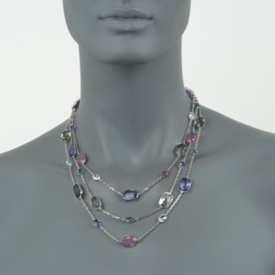 Swarovski Crystal "Pamela" Multicolored Crystal Necklace. 15.5" &mdash; Alt Image 2