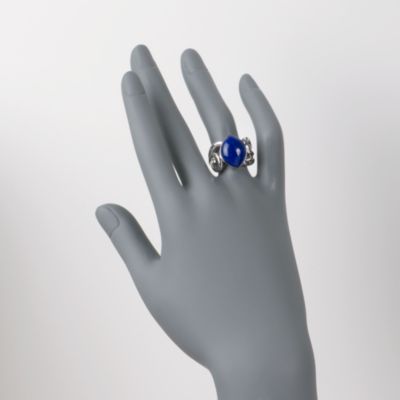 Marquise Lapis Ring In Sterling Silver. Size 6 &mdash; Alt Image 2