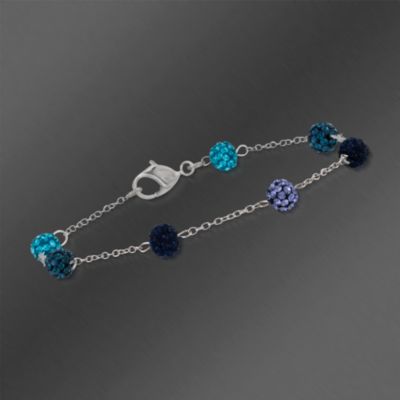 Swarovski Crystal Ball Bracelet. 6.25" &mdash; Alt Image 1