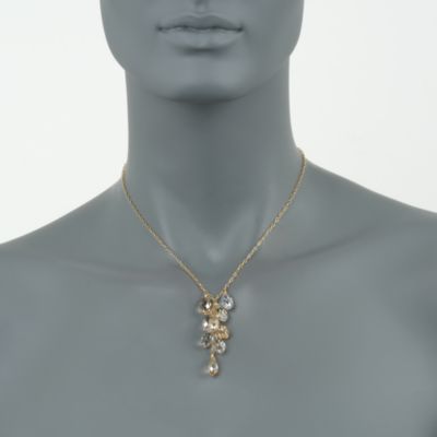Swarovski Crystal "Lagoon" Drop Necklace  &mdash; Alt Image 2