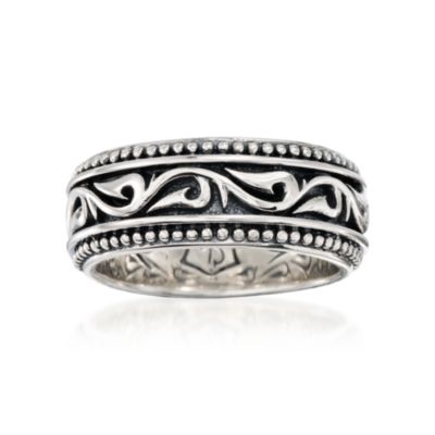 Scott Kay "Twisted Thorn" Men's Sterling Silver Ring &mdash; Alt Image 1