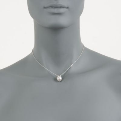 Swarovski Crystal Faux Pearl and Crystal Necklace and Earring Set. 14.75" &mdash; Alt Image 2