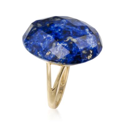 Lapis Ring in 14kt Yellow Gold &mdash; Alt Image 3
