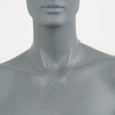 .25 Carat Tanzanite Necklace in Sterling Silver. 16" &mdash; Alt Image 3