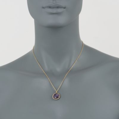 Roberto Coin 9.50 Carat "Ipanema" Amethyst Pendant Necklace in 18kt Yellow Gold. 18" &mdash; Alt Image 2