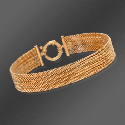 Roberto Coin Multi-Strand Bracelet in 18kt Yellow Gold. 7" &mdash; Alt Image 1