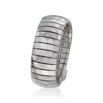 Italian Sterling Silver Omega Ring &mdash; Alt Image 3
