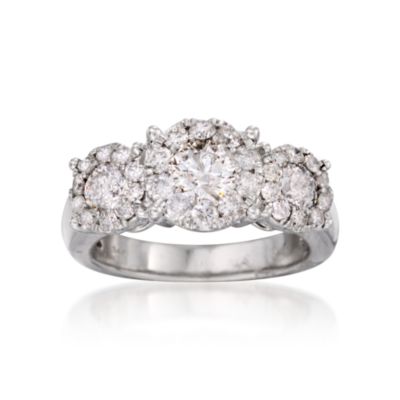 2.05 ct. t.w. Diamond Engagement Ring In 14kt White Gold &mdash; Alt Image 1