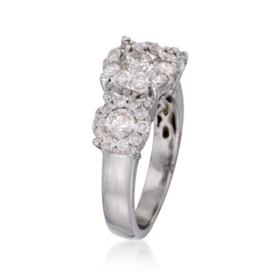 2.05 ct. t.w. Diamond Engagement Ring In 14kt White Gold &mdash; Alt Image 3