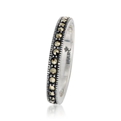 Sterling Silver Eternity Band With Marcasite &mdash; Alt Image 3