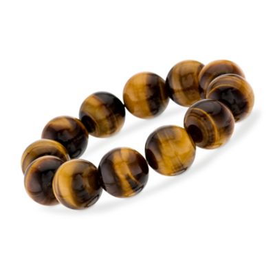 Tiger's Eye Beaded Stretch Bracelet &mdash; Alt Image 1