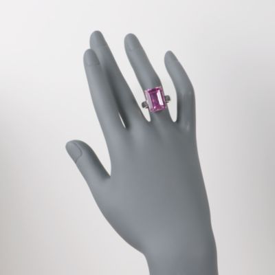 12.00 Carat Pink Topaz Ring in Sterling Silver &mdash; Alt Image 2