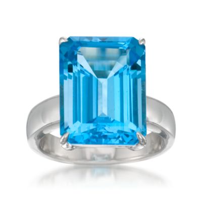 12.50 Carat Blue Topaz in Sterling Silver &mdash; Alt Image 1