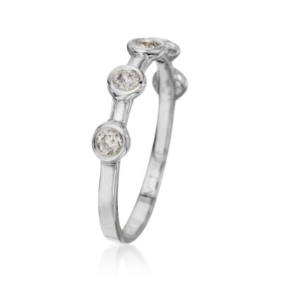 .30 ct. t.w. Bezel-Set Diamond Band in 14kt White Gold &mdash; Alt Image 3