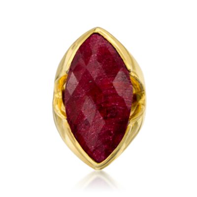 30.00 ct. t.w. Ruby Ring in 18kt Over Sterling &mdash; Alt Image 1
