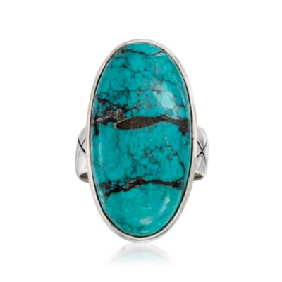 Turquoise Ring in Sterling Silver &mdash; Alt Image 1