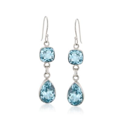 12.00 ct. t.w. Topaz Drop Earrings in Sterling Silver &mdash; Alt Image 1