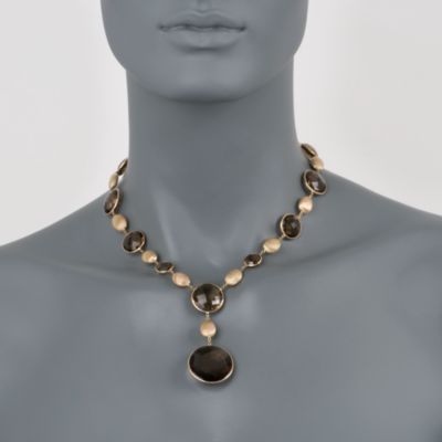 116.55 ct. t.w. Smoky Quartz Bezel Y-Necklace In 14kt Yellow Gold &mdash; Alt Image 2