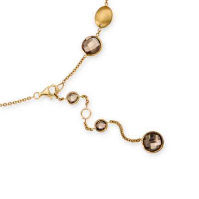 116.55 ct. t.w. Smoky Quartz Bezel Y-Necklace In 14kt Yellow Gold &mdash; Alt Image 3