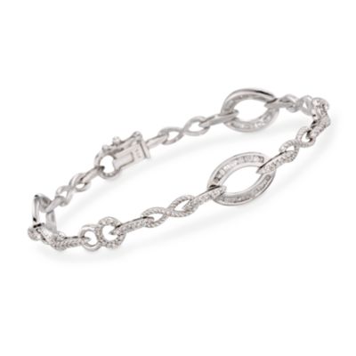 .90 ct. t.w. Diamond Bracelet in 14kt White Gold. 7" &mdash; Alt Image 1