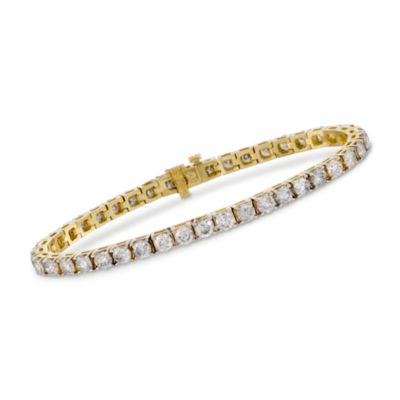10.00 ct. t.w. Diamond Tennis Bracelet in 14kt Yellow Gold &mdash; Alt Image 1
