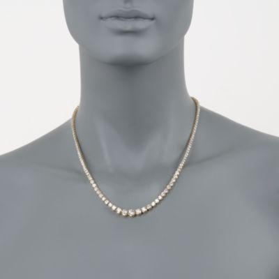 10.00 ct. t.w. Graduated Diamond Necklace In 14kt Yellow Gold &mdash; Alt Image 2