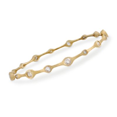 3.50 ct. t.w. CZ Station Bangle Bracelet in Vermeil &mdash; Alt Image 1