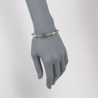 .32 ct. t.w. Black and White Diamond Twisted Bangle In Sterling Silver &mdash; Alt Image 2
