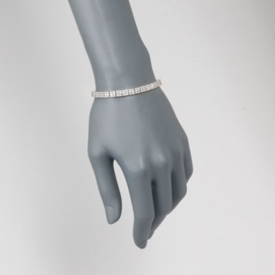 Gregg Ruth 4.55 ct. t.w. Diamond Tennis Bracelet in 18kt White Gold. 7" &mdash; Alt Image 2