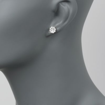 Gregg Ruth .90 ct. t.w. Diamond Stud Earrings in 18kt White Gold &mdash; Alt Image 2