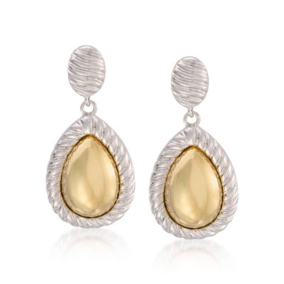 Two-Tone Drop Earrings &mdash; Alt Image 1