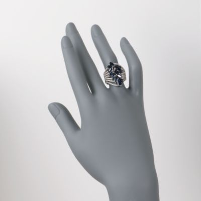 4.45 ct. t.w. Sapphire and .70 ct. t.w. Diamond Ring in 14kt White Gold &mdash; Alt Image 2