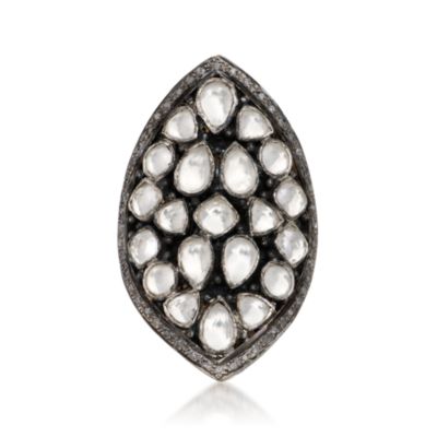 Rock Crystal and .35 ct. t.w. Natural Diamond Ring In Sterling Silver and Vermeil &mdash; Alt Image 1
