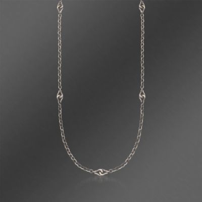 Scott Kay Knot Link Necklace 4.5mm  in Sterling Silver &mdash; Alt Image 1