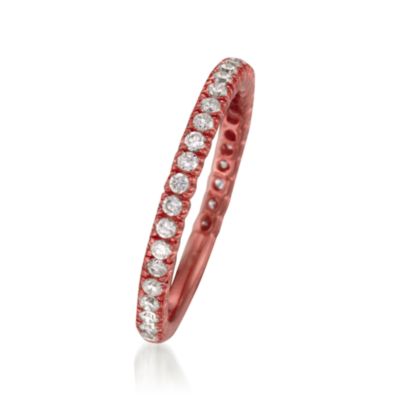 .45 ct. t.w. CZ Ring in Rose Vermeil &mdash; Alt Image 3