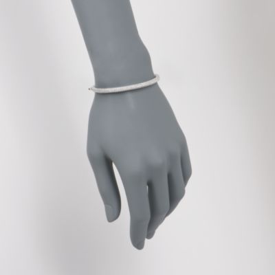 2.65 ct. t.w. CZ Bangle Bracelet in Sterling Silver. 7" &mdash; Alt Image 2