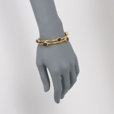 Two Sapphire Station Bracelets in Vermeil. 7" &mdash; Alt Image 2