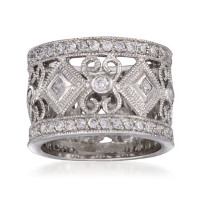 1.60 ct. t.w. CZ Eternity Band in Sterling Silver &mdash; Alt Image 1