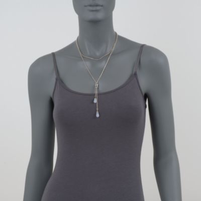 Scott Kay Blue Chalcedony Necklace in Sterling Silver. 16" &mdash; Alt Image 2