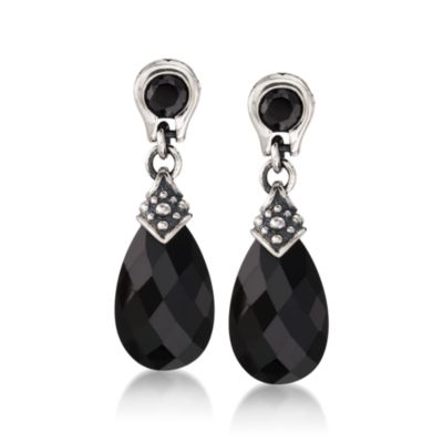 Scott Kay Spinel Sterling Silver Drop Earrings &mdash; Alt Image 1
