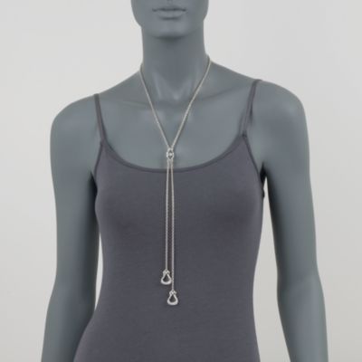 Scott Kay Sapphire Necklace in Sterling Silver. 20" &mdash; Alt Image 2