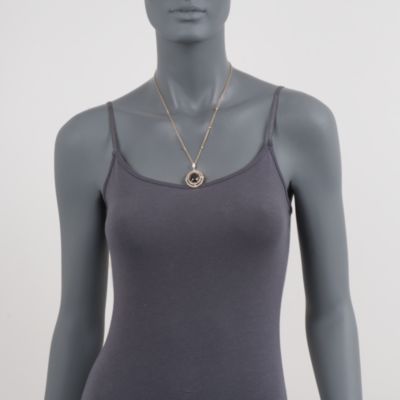 8.50 ct. t.w. Black and White CZ Bezel-Set Necklace in Vermeil &mdash; Alt Image 4