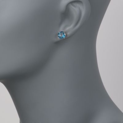 4.50 ct. t.w. London Blue Topaz Earrings in 14kt Yellow Gold &mdash; Alt Image 2