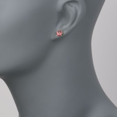 3.00 Tourmaline Earrings in 14kt Yellow Gold &mdash; Alt Image 2