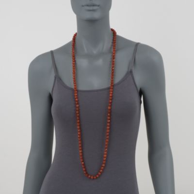 8-8.5mm Carnelian Endless Strand Necklace. 64" &mdash; Alt Image 2