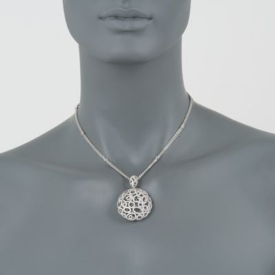 Roberto Coin  "Mauresque" 2.40 ct. t.w. Diamond Pendant Necklace in 18kt White Gold. 16" &mdash; Alt Image 2