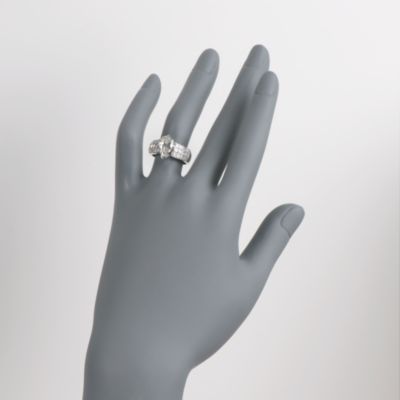 C. 1990 Vintage 3.70 ct. t.w. Diamond Ring in 18kt White Gold. Size 6.5 &mdash; Alt Image 2