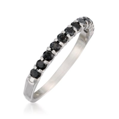.50 ct. t.w. Black Diamond Ring in Sterling Silver &mdash; Alt Image 3