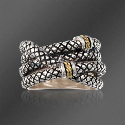 Andrea Candela Wrap Ring in Two-Tone. Size 7 &mdash; Alt Image 1