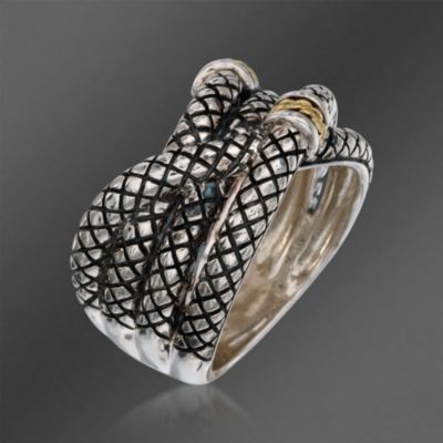Andrea Candela Wrap Ring in Two-Tone. Size 7 &mdash; Alt Image 3